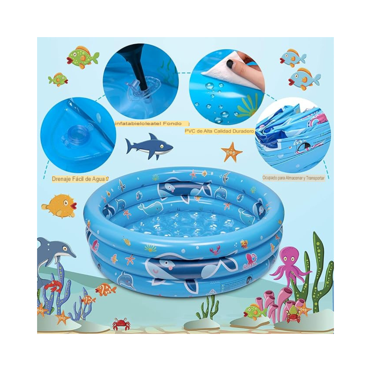 Piscina Inflable Infantil 60cm