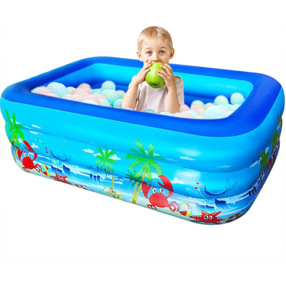 Piscina Inflable Niños 180 Cm 3 Anillos