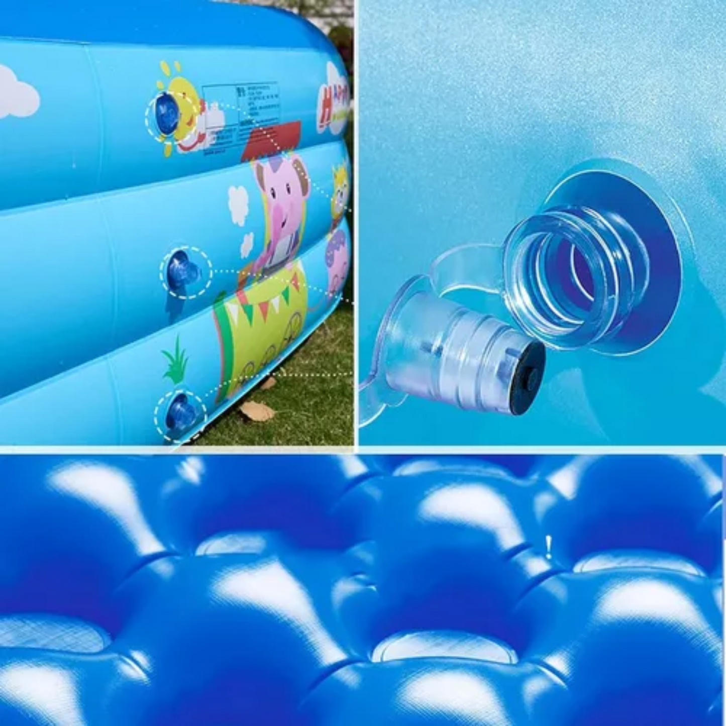 Piscina Inflable Niños 180 Cm 3 Anillos