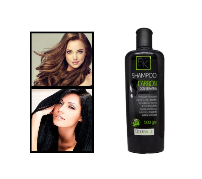 SHAMPOO CARBON CON KERATINA BK 500Grs